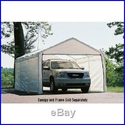 Garage Carport Enclosure Kit Outdoor Portable Shelter 12' x 20' Waterproof Seams