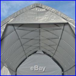 Garage-In-A-Box 13x20' x 12'Peak Style for SUV/Truck, Gray