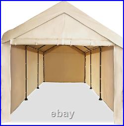 Garage Tent Cover Enclosure Caravan 10X20 Carport Car Shelter Steel Frame Canopy