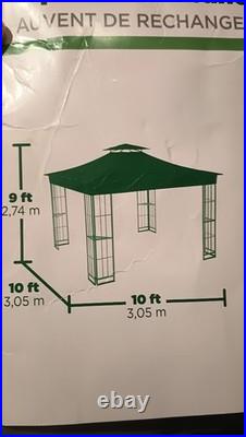 Garden Treasures (WINDS) Replacement Canopy Top BROWN 10 ft. X 10 ft. Gazebo