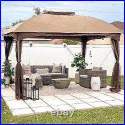 Gazebo Canopy 10x10 Outdoor Canopy Tent Shelter with Netting for Patio Party