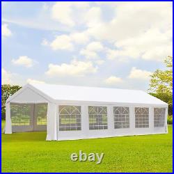 Gazebo Canopy Outdoor Tent Heavy Duty Wedding Party Event Party 13-40FT White