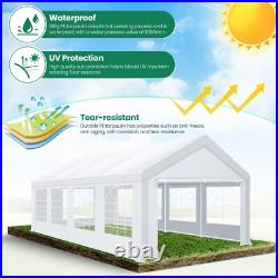 Gazebo Canopy Outdoor Tent Heavy Duty Wedding Party Event Party 13x26FT White