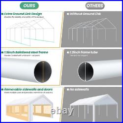 Gazebo Canopy Outdoor Tent Heavy Duty Wedding Party Event Party 13x26FT White