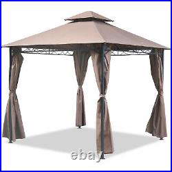 Gazebo Canopy tent 10' X 10' bbq Outdoor patio grill gazebo for Patios Large