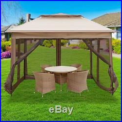 Gazebo Tent 10X10FT Instant with Mosquito Netting for Parties Outdoor Activities