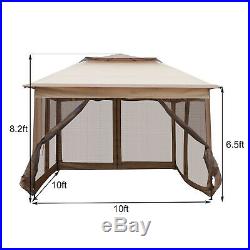Gazebo Tent 10X10FT Instant with Mosquito Netting for Parties Outdoor Activities