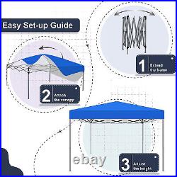 Gazebo Tent 10x10ft Sun Shade Pop Up Awning Canopy Folding Portable UV-Block