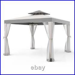 Gazebo Tent with Mosquito Netting Outdoor Canopy Shelter with 100 Square Feet