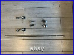 Glass Canopy Stainless Steel Mount Holders Kit(No Glass)