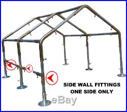 Greenhouse Kit 3/4 or 1 or 1-1/2 Low Peak, Slope, Flat Canopy 10x10/20/30/40/50