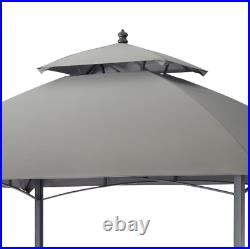 Grill Gazebo Canopy Tent 5'x8' Outdoor Patio Fireproof BBQ Shelter Roof Backyard