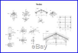 HEAVY TIMBER CARPORT FOR 2 VEHICLES CARS WOOD CANOPY PREFAB 474 sq. Ft. (20'x22')