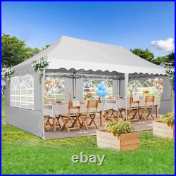 HOTEEL 10×20 Pop up Canopy Heavy Duty Outdoor Patio Gazebo Instant Vendor Tent