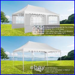 HOTEEL 10×20 Pop up Canopy Heavy Duty Outdoor Patio Gazebo Instant Vendor Tent