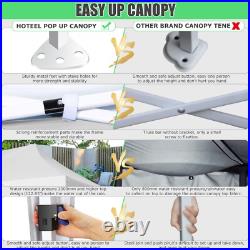 HOTEEL 10×20 Pop up Canopy Heavy Duty Outdoor Patio Gazebo Instant Vendor Tent