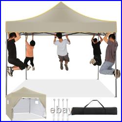 HOTEEL 10'x10' Pop Up Canopy Heavy Duty Commercial Instant Tent with 4 Sidewalls
