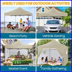 HOTEEL 10'x10' Pop Up Canopy Heavy Duty Commercial Instant Tent with 4 Sidewalls