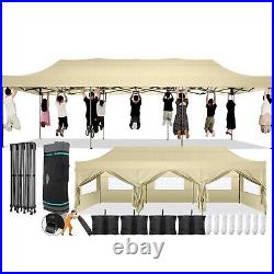 HOTEEL 10'x30' Canopy Heavy Duty Pop Up Canopy Outdoor Gazebo Instant Shelter