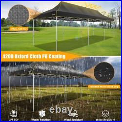 HOTEEL 10x30ft Pop up Canopy Heavy Duty Waterproof UV 50+ Instant Party Tent