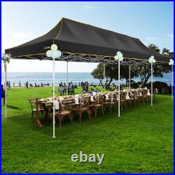 HOTEEL 10x30ft Pop up Canopy Heavy Duty Waterproof UV 50+ Instant Party Tent