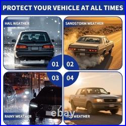 Hail Protection Car Cover Half Cover, 5-ayer Heavy Duty Waterproof 210T L Silver