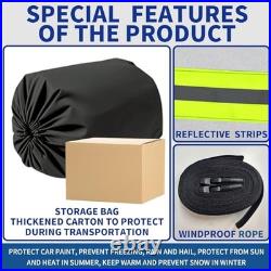 Hail Protection Car Cover Half Cover, 5-ayer Heavy Duty Waterproof 210T L Silver