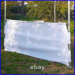 Half Sidewall for Speedy Pop Up Tent 10ft Wide Vinyl Wall With Supporting Bar