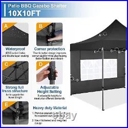 Heavy Duty 10×10 Pop Up Canopy Tent Outdoor Party Wedding Gazebo Instant Shetler