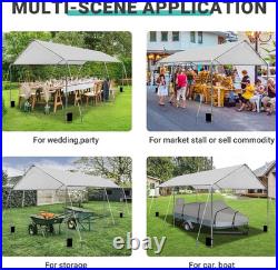 Heavy Duty 10 X 20 Ft Easy to Assemble Metal Car Canopy Shelter with Reinforced