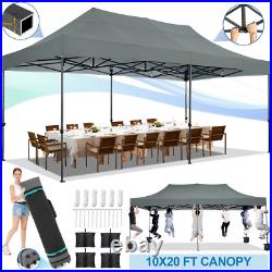 Heavy Duty 10' X 20' Steel Frame Canopy Carport Portable Garage Tent Shelter! #