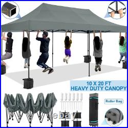 Heavy Duty 10' X 20' Steel Frame Canopy Carport Portable Garage Tent Shelter! #