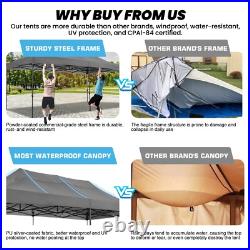 Heavy Duty 10' X 20' Steel Frame Canopy Carport Portable Garage Tent Shelter! #