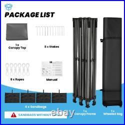 Heavy Duty 10' X 20' Steel Frame Canopy Carport Portable Garage Tent Shelter! #