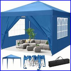 Heavy Duty 10'x10' EZ Pop UP Wedding Party Tent Folding Gazebo Outdoor Canopy