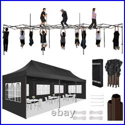 Heavy Duty 10'x30' Pop up Canopy Waterproof UPF50+ Tent Thickened Frame Gazebo