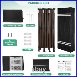 Heavy Duty 10'x30' Pop up Canopy Waterproof UPF50+ Tent Thickened Frame Gazebo