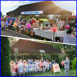 Heavy Duty 10'x30' Pop up Canopy Waterproof UPF50+ Tent Thickened Frame Gazebo