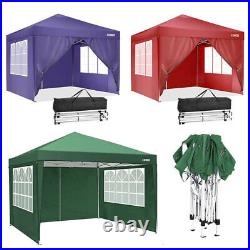 Heavy Duty 10x10 Pop UP Party Tent Folding Gazebo Outdoor Canopy with 4 Sidewalls