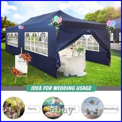 Heavy Duty 10x20 Pop up Canopy Tent Waterproof Commercial Gazebo Thickened Frame