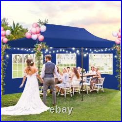 Heavy Duty 10x20 Pop up Canopy Tent Waterproof Commercial Gazebo Thickened Frame