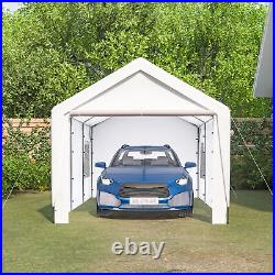 Heavy Duty 10x20 Steel Canopy Tent with Roll-up Windows Carport Garage Shelter