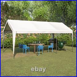 Heavy Duty 10x20 Steel Canopy Tent with Roll-up Windows Carport Garage Shelter