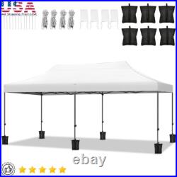 Heavy Duty 10x20ft Pop Up Canopy Tent Outdoor Waterproof UV Resistant Events New