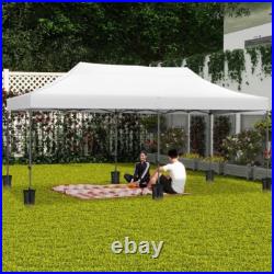 Heavy Duty 10x20ft Pop Up Canopy Tent Outdoor Waterproof UV Resistant Events New