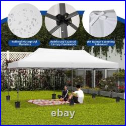 Heavy Duty 10x20ft Pop Up Canopy Tent Outdoor Waterproof UV Resistant Events New