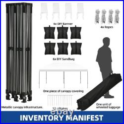 Heavy Duty 10x20ft Pop Up Canopy Tent Outdoor Waterproof UV Resistant Events New