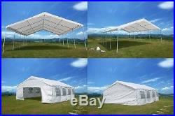 Heavy Duty 20'x20' Party Tent Canopy Event Wedding Carport White Garden Outdoor