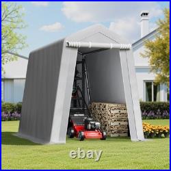 Heavy Duty 6x8 ft Outdoor Storage Shelter Waterproof Portable Canopy Shed