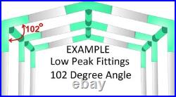 Heavy Duty Canopy Kit Fittings- 20 fittings for 1-5/8 Low pitch canopy Frame